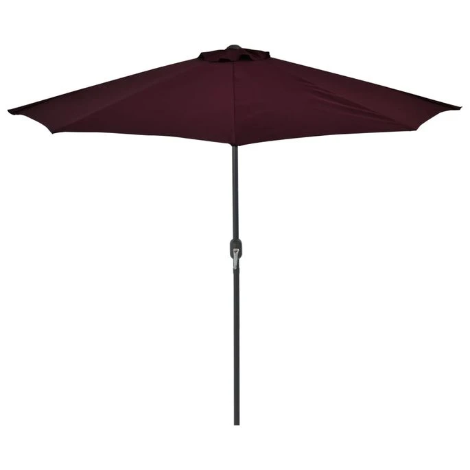 Parasol De Balcon Mât En Aluminium Bordeaux 270x135x245 Cm Demi 1 Parasol De Balcon Mât En Aluminium Bordeaux 270x135x245 Cm Demi