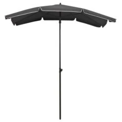 Parasol De Jardin Avec Mât 200x130 Cm Anthracite -Mobilier De Jardin Soldes parasol de jardin avec mat 200x130 cm anthracite 3666722352086 946894