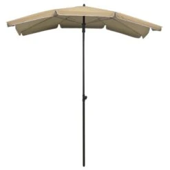 Parasol De Jardin Avec Mât 200x130 Cm Taupe -Mobilier De Jardin Soldes parasol de jardin avec mat 200x130 cm taupe 3666722352079 946900