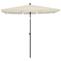 Parasol De Jardin Avec Mât 210x140 Cm Sable -Mobilier De Jardin Soldes parasol de jardin avec mat 210x140 cm sable 3666722438803 803987