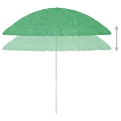 Parasol De Plage Vert 300 Cm 2 -Mobilier De Jardin Soldes parasol de plage vert 300 cm 3666722353045 946175