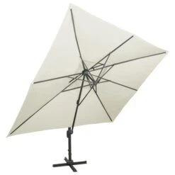 Parasol Déporté à Double Toit Sable 400x300 Cm 11 Parasol Déporté à Double Toit Sable 400x300 Cm -Mobilier De Jardin Soldes parasol deporte a double toit sable 400x300 cm 8720286181737 941897