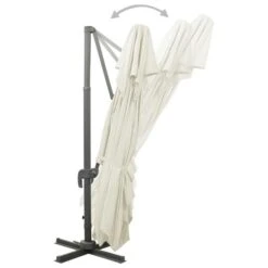 Parasol Déporté à Double Toit Sable 400x300 Cm 13 Parasol Déporté à Double Toit Sable 400x300 Cm -Mobilier De Jardin Soldes parasol deporte a double toit sable 400x300 cm 8720286181737 941899