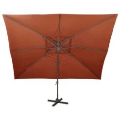 Parasol Déporté à Double Toit Terre Cuite 400x300 Cm 12 Parasol Déporté à Double Toit Terre Cuite 400x300 Cm -Mobilier De Jardin Soldes parasol deporte a double toit terre cuite 400x300 cm 8720286181874 942024
