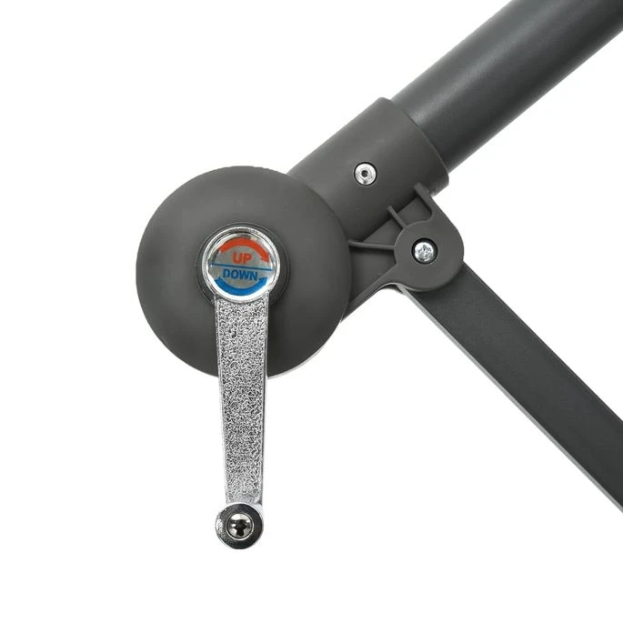 Parasol Déporté à LED Et Mât En Acier Terre Cuite 5 Parasol Déporté à LED Et Mât En Acier Terre Cuite – Image 5