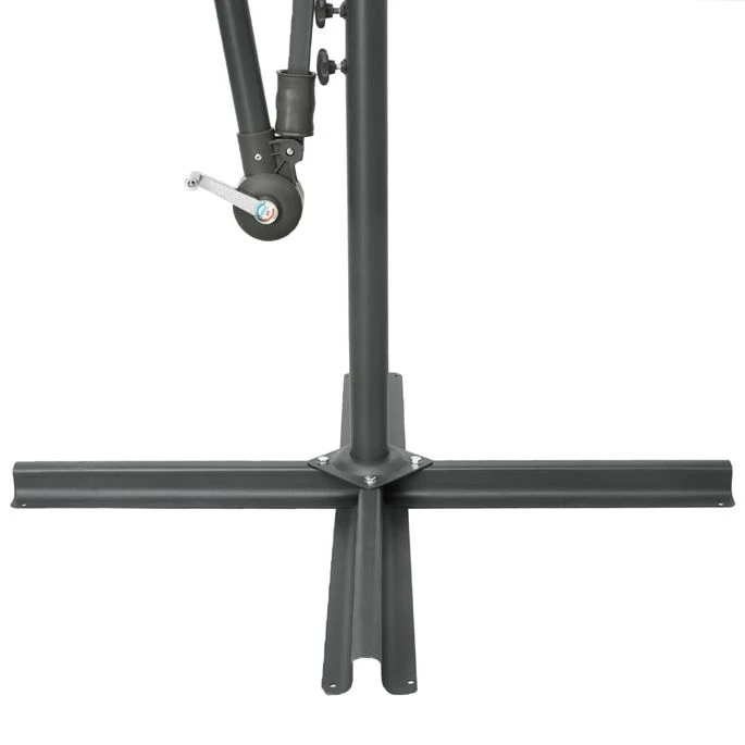 Parasol Déporté à LED Et Mât En Acier Terre Cuite 7 Parasol Déporté à LED Et Mât En Acier Terre Cuite – Image 7