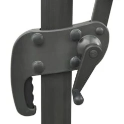 Parasol Déporté Avec Mât Et Lumières LED Noir 300 Cm 2 -Mobilier De Jardin Soldes parasol deporte avec mat et lumieres led noir 300 cm 3666722357050 941722