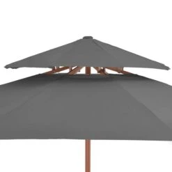 Parasol Double Avec Mât En Bois 270 Cm Anthracite 12 Parasol Double Avec Mât En Bois 270 Cm Anthracite -Mobilier De Jardin Soldes parasol double avec mat en bois 270 cm anthracite 3666722326902 978653