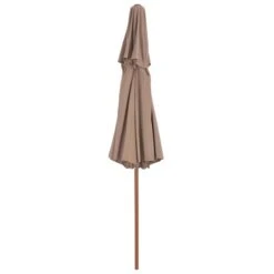 Parasol Double Avec Mât En Bois 270 Cm Taupe 12 Parasol Double Avec Mât En Bois 270 Cm Taupe -Mobilier De Jardin Soldes parasol double avec mat en bois 270 cm taupe 3666722326896 978659
