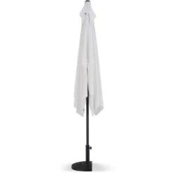 Parasol Droit 3x2 M Inclinable - Mât Aluminium Avec Toile Polyester 160 G/m² - Blanc -Mobilier De Jardin Soldes parasol droit 3x2 m inclinable mat aluminium avec toile polyester 160 g m blanc 3612407790438 1314863