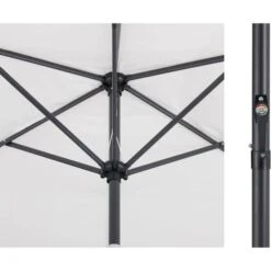 Parasol Droit 3x2 M Inclinable - Mât Aluminium Avec Toile Polyester 160 G/m² - Blanc -Mobilier De Jardin Soldes parasol droit 3x2 m inclinable mat aluminium avec toile polyester 160 g m blanc 3612407790438 1314864