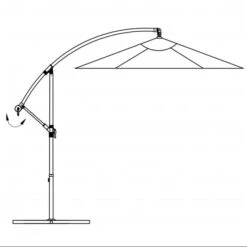 Parasol En Porte-à-faux 3,5 M Vert -Mobilier De Jardin Soldes parasol en porte a faux 3 5 m vert 3666722330978 974076