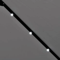 Parasol En Porte-à-faux Avec LED 3 M Blanc Sable 12 Parasol En Porte-à-faux Avec LED 3 M Blanc Sable -Mobilier De Jardin Soldes parasol en porte a faux avec led 3 m blanc sable 3666722330916 974130