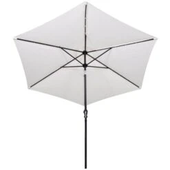 Parasol En Porte-à-faux Avec LED 3 M Blanc Sable 14 Parasol En Porte-à-faux Avec LED 3 M Blanc Sable -Mobilier De Jardin Soldes parasol en porte a faux avec led 3 m blanc sable 3666722330916 974132