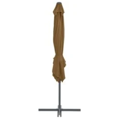 Parasol En Porte-à-faux Avec Mât En Acier Taupe 250x250 Cm -Mobilier De Jardin Soldes parasol en porte a faux avec mat en acier taupe 250x250 cm 3666722314596 990855