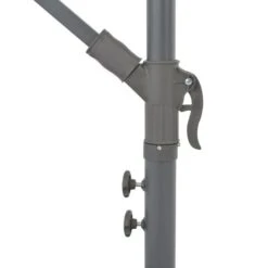 Parasol En Porte-à-faux Avec Poteau Aluminium 350 Cm Anthracite -Mobilier De Jardin Soldes parasol en porte a faux avec poteau aluminium 350 cm anthracite 3666722604864 978562
