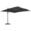 Parasol En Porte-à-faux Mât En Aluminium 300x300 Cm Anthracite