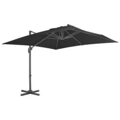 Parasol En Porte-à -faux Mât En Aluminium 300x300 Cm Anthracite
