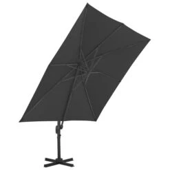 Parasol En Porte-à-faux Mât En Aluminium 300x300 Cm Anthracite -Mobilier De Jardin Soldes parasol en porte a faux mat en aluminium 300x300 cm anthracite 3666722326346 979174