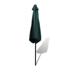Parasol Vert Avec Poteau En Acier 3m -Mobilier De Jardin Soldes parasol vert avec poteau en acier 3m 3666722331852 973375