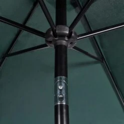 Parasol Vert Avec Poteau En Acier 3m -Mobilier De Jardin Soldes parasol vert avec poteau en acier 3m 3666722331852 973376