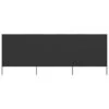 Paravent 3 Panneaux Tissu 400 X 160 Cm Anthracite