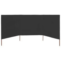 Paravent 3 Panneaux Tissu 400 X 160 Cm Anthracite -Mobilier De Jardin Soldes paravent 3 panneaux tissu 400 x 160 cm anthracite 3666722778169 982929