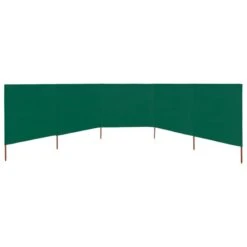 Paravent 5 Panneaux Tissu 600 X 80 Cm Vert -Mobilier De Jardin Soldes paravent 5 panneaux tissu 600 x 80 cm vert 3666722314183 991350