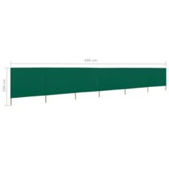 Paravent 6 Panneaux Tissu 800 X 160 Cm Vert -Mobilier De Jardin Soldes paravent 6 panneaux tissu 800 x 160 cm vert 3666722883412 982998