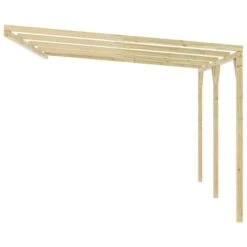 Pergola à Appentis 4 X 3 X 2,1 M Bois -Mobilier De Jardin Soldes pergola a appentis 4 x 3 x 2 1 m bois 8719883855417 1219438