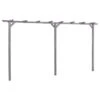 Pergola De Jardin Gris 400x40x205 Cm Bois De Pin Imprégné