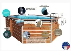 Piscine Bois Bangka 510x320x129cm -Mobilier De Jardin Soldes piscine bois bangka 510x320x129cm 3760191933064 103196