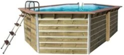 Piscine Bois Basilan 428x428x76cm -Mobilier De Jardin Soldes piscine bois basilan 428x428x76cm 3760191932920 397415