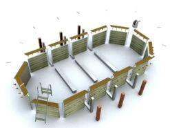 Piscine Bois Calayan 890x420x129cm -Mobilier De Jardin Soldes piscine bois calayan 890x420x129cm 3760191933040 397465