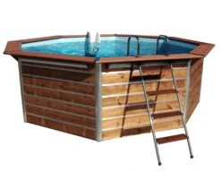 Piscine Bois Flores 460x460x129cm
