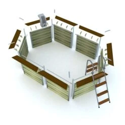 Piscine Bois Fugua 590x420x129cm -Mobilier De Jardin Soldes piscine bois fugua 590x420x129cm 3760191934054 397456