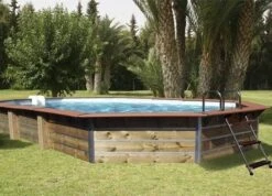 Piscine Bois Fugua 590x420x129cm