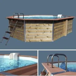 Piscine Bois Kea 590x420x129cm -Mobilier De Jardin Soldes piscine bois kea 590x420x129cm 103280