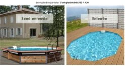 Piscine Bois Leros 830x520x147cm -Mobilier De Jardin Soldes piscine bois leros 830x520x147cm 3760191933255 103224