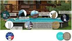 Piscine Bois Leros 830x520x147cm -Mobilier De Jardin Soldes piscine bois leros 830x520x147cm 3760191933255 103316