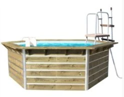 Piscine Bois Leyte 460x460x111cm -Mobilier De Jardin Soldes piscine bois leyte 460x460x111cm 3760191932968 103250