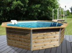 Piscine Bois Leyte 460x460x111cm