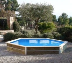 Piscine Bois Minduro 350x295x40cm -Mobilier De Jardin Soldes piscine bois minduro 350x295x40cm 3760191932876 103175