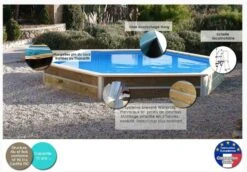 Piscine Bois Minduro 350x295x40cm -Mobilier De Jardin Soldes piscine bois minduro 350x295x40cm 3760191932876 103176