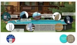 Piscine Bois Myconos 955x477x147cm -Mobilier De Jardin Soldes piscine bois myconos 955x477x147cm 3760191933194 103320