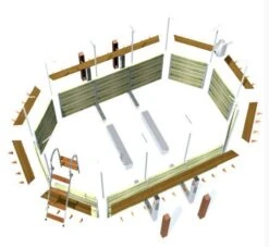 Piscine Bois Trinité 730x420x147cm -Mobilier De Jardin Soldes piscine bois trinite 730x420x147cm 3760191933132 103337