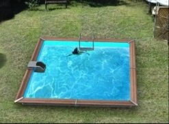 Piscine Bois Trogir 370x370x129cm