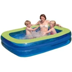 Piscine Familiale Gonflable 200 X 150 X 50 Cm