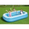 Piscine Gonflable Rectangulaire Bestway 262 X 175 X 51 Cm Piscine Familiale Bleue 54006