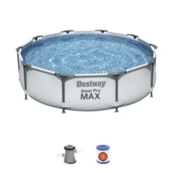 Piscine Hors-sol Tubulaire Bestway Steel Pro Max 305x76 Cm Épurateur A Cartouche De 1 249 L/H